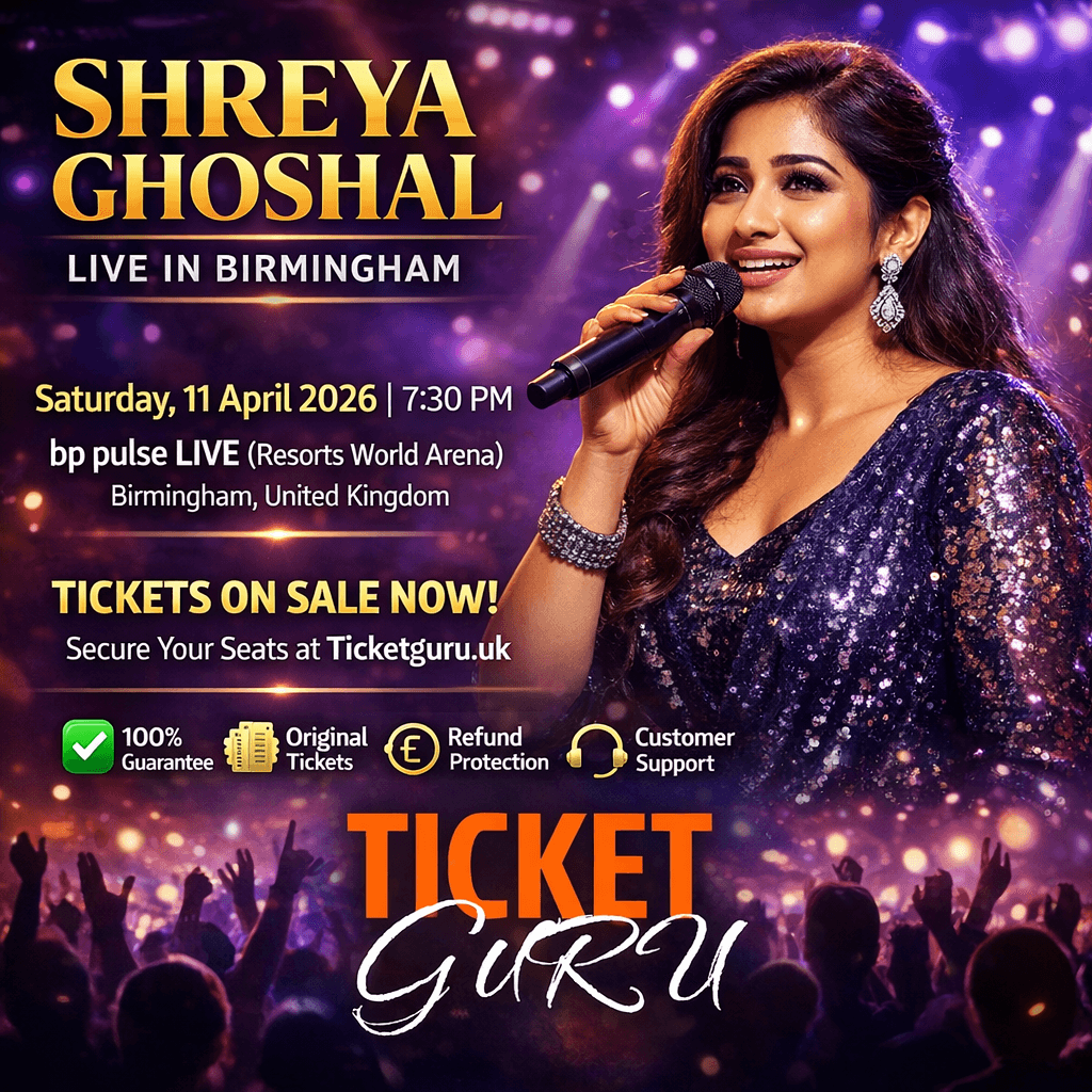 Shreya Ghoshal Live in Birmingham event at Utilita Arena Birmingham | Singer Event